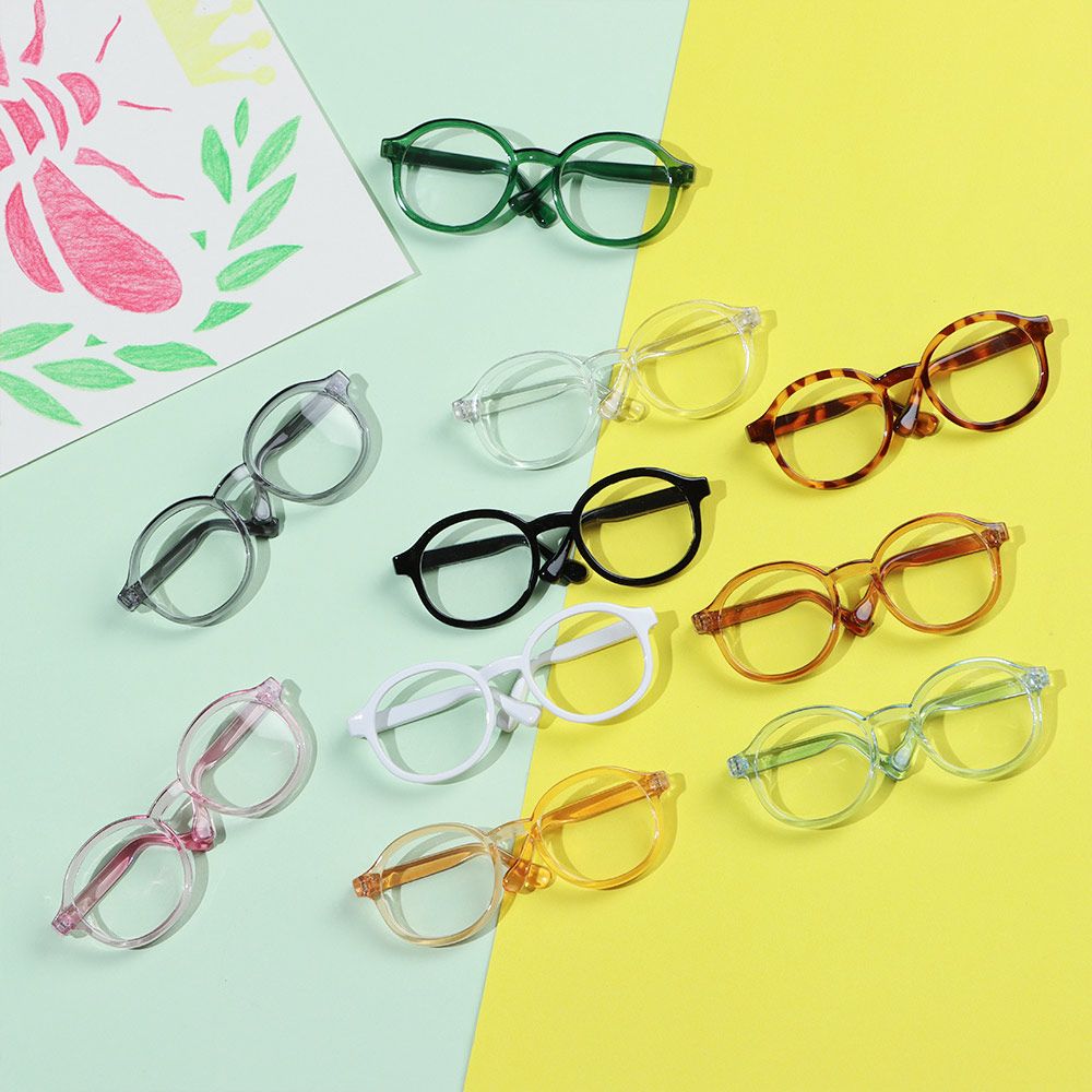 1Stck niedlich Puppe runden Brille Zubehör wie passen Plüsch- Spielzeuge Puppen Brille Spielzeuge Ändern Kleidung Spiel DIY