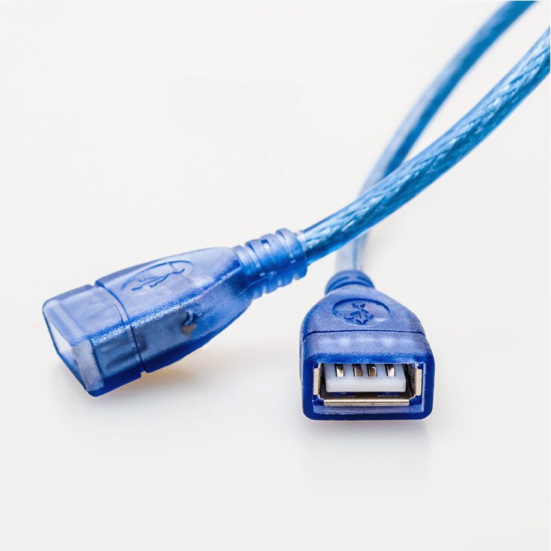 Double USB 2.0 femelle à femelle AF/AF prise rallonge câble cordon haute vitesse câbles de données numériques