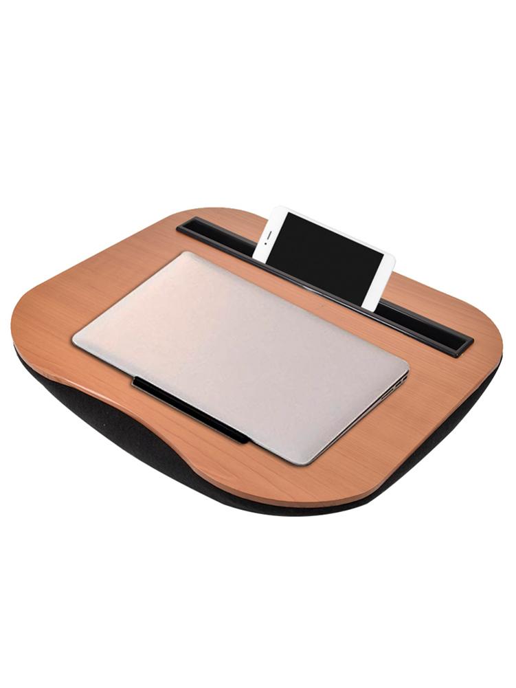 Multifunctionele Schoot Bureau Draagbare Laptop Tablet Bamboe Computer Tafel Computer Bureau Met Telefoon Tablet Houder Voor Ipad Studie Werk