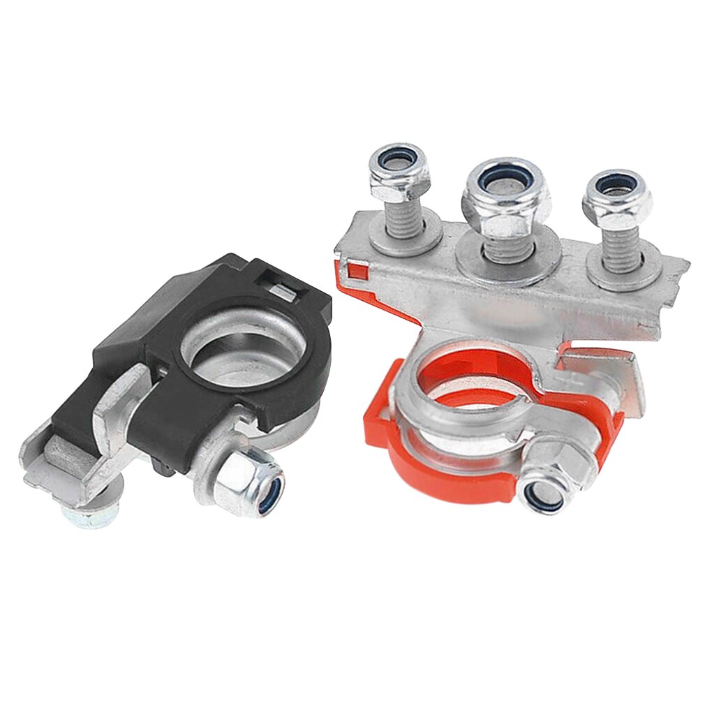 1Pair 12V 24V Automotive Car Top Post Battery 3 Way Terminals Wire Cable Clamp Terminal Connectors Car accessories