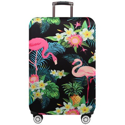 Tier druck flamingos Gepäck Schutz Abdeckungen Reise Zubehör Verdicken Elastische Anti-staub Siutcase Abdeckung Trolley Fall Abdeckung: C / XL