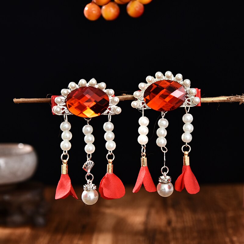 Pinces à cheveux en forme de boule de perles pour enfants, nouveauté pièces/ensemble, jolies Barrettes, accessoires pour le nouvel an, pour filles