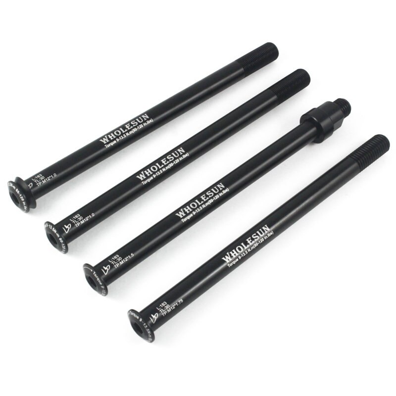 Bicycle Rear Axle Bike Hubs Thru Axle Tube Shaft MTB Road Bike Quick Release Skewers For KINESIS Rear Hub L83mm M12x1.75/1.5/1.0