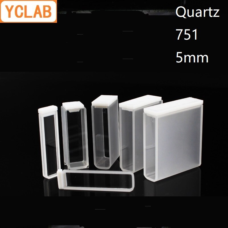 Équipement de chimie de laboratoire du colorimètre 751 mL de cellule de Quartz de la Cuvette 1.7 de YCLAB 5mm