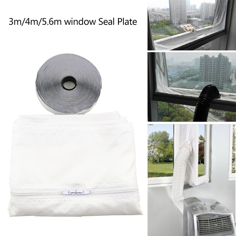 3m/4m/5.6m Window AirLock Seal Plate Air Conditioner Cover Soft Baffle Window Seal For All Mobile Air Conditioning Units