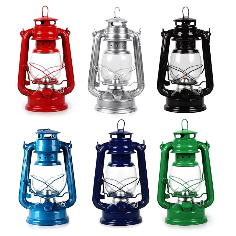 Retro Classic Kerosene Lamp Dimmable Lanterns Wick Vintage Portable Camping Light Outdoor Decoration