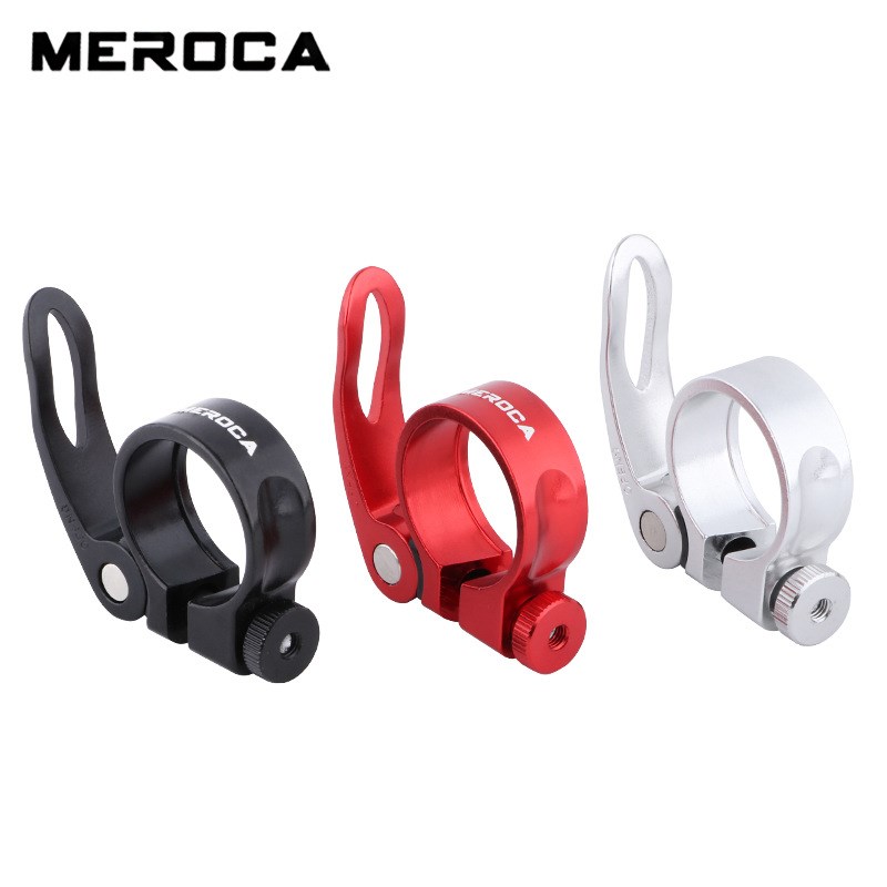 Meroca Fiets Zadelpen 31.8 34.9Mm Klem Qr Quick Release Aluminium Cnc Fiets Lock Klemmen Fietsen Deel Zadelpen clip