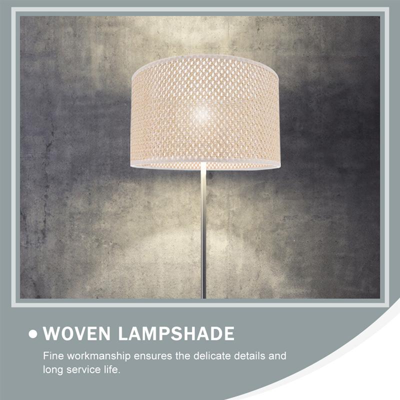 1PC E27 Modern Style Woven Lampshade Table Lamp Co... Grandado