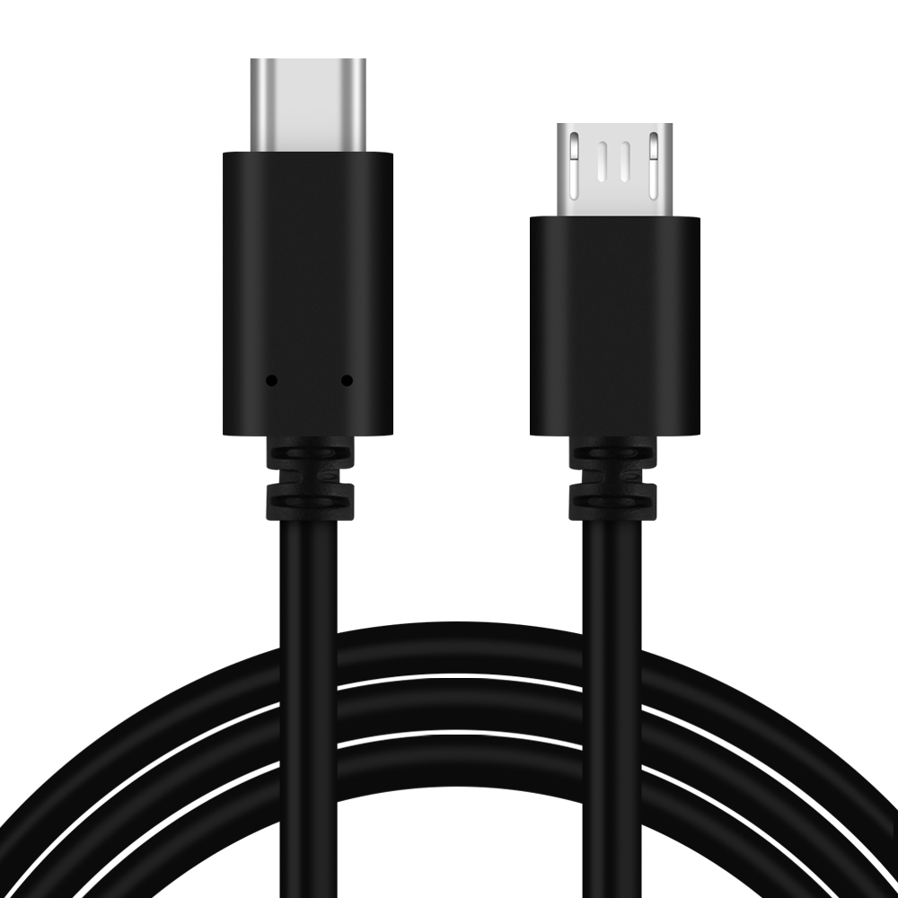 25cm 50cm 100cm Micro USB zu Typ-C Kabel Daten Sync Ladekabel OTG Adapter Stecker kabel Für Android Handy MacBook