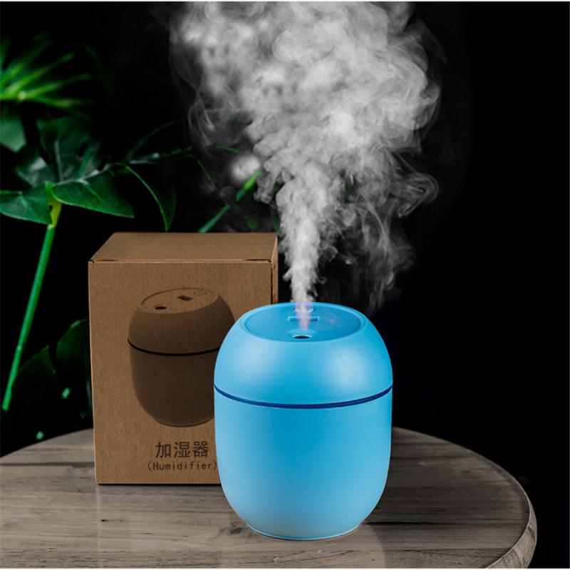 Humidificateur portatif d'usb de véhicule dans le diffuseur d'humidificateur d'espace de véhicule humidificateur portatif de capacité élevée de lampe d'atmosphère de Led: Bleu