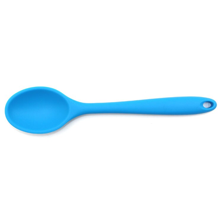 Colher de sopa de silicone utensílios de cozinha de silicone colher bakeware colher misturador de colher ferramentas de cozinha de longa duração utensílios de cozinha colher de bebê