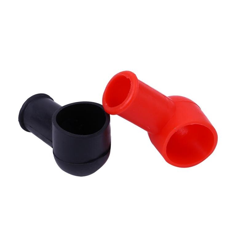 2PCS Black Red Battery Covers Round Insulating Caps Insulating Protector Replacement Batteries Accessories
