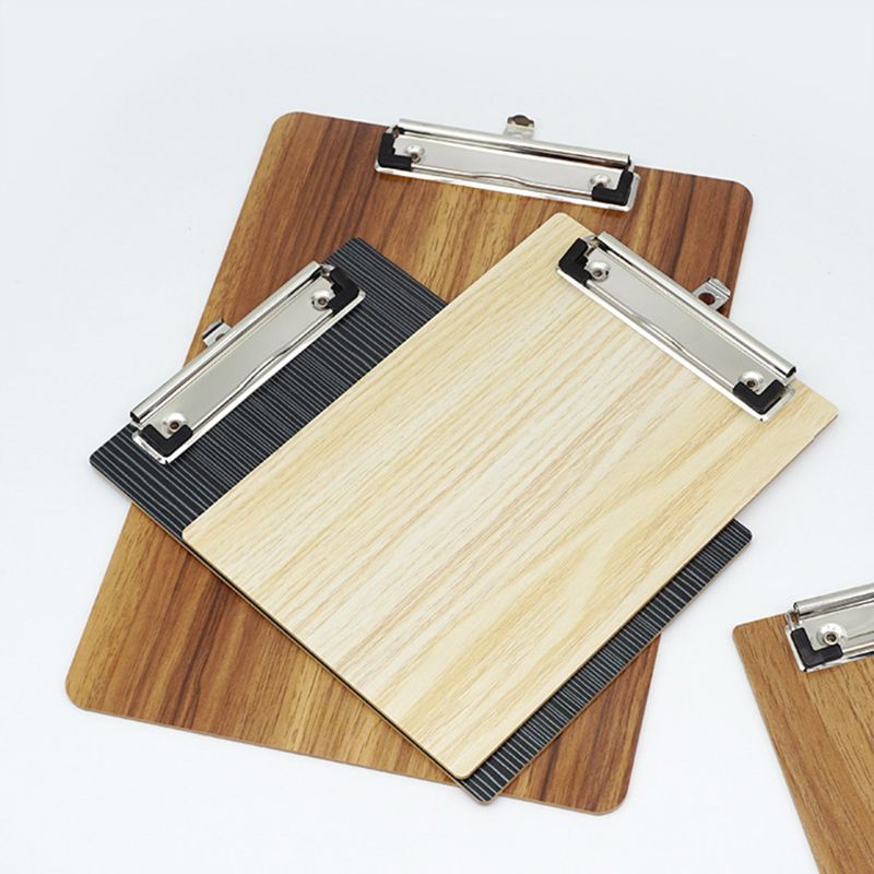 Portable A4 A5 Wooden Writing Clipboard File Hardboard Office School Stationery