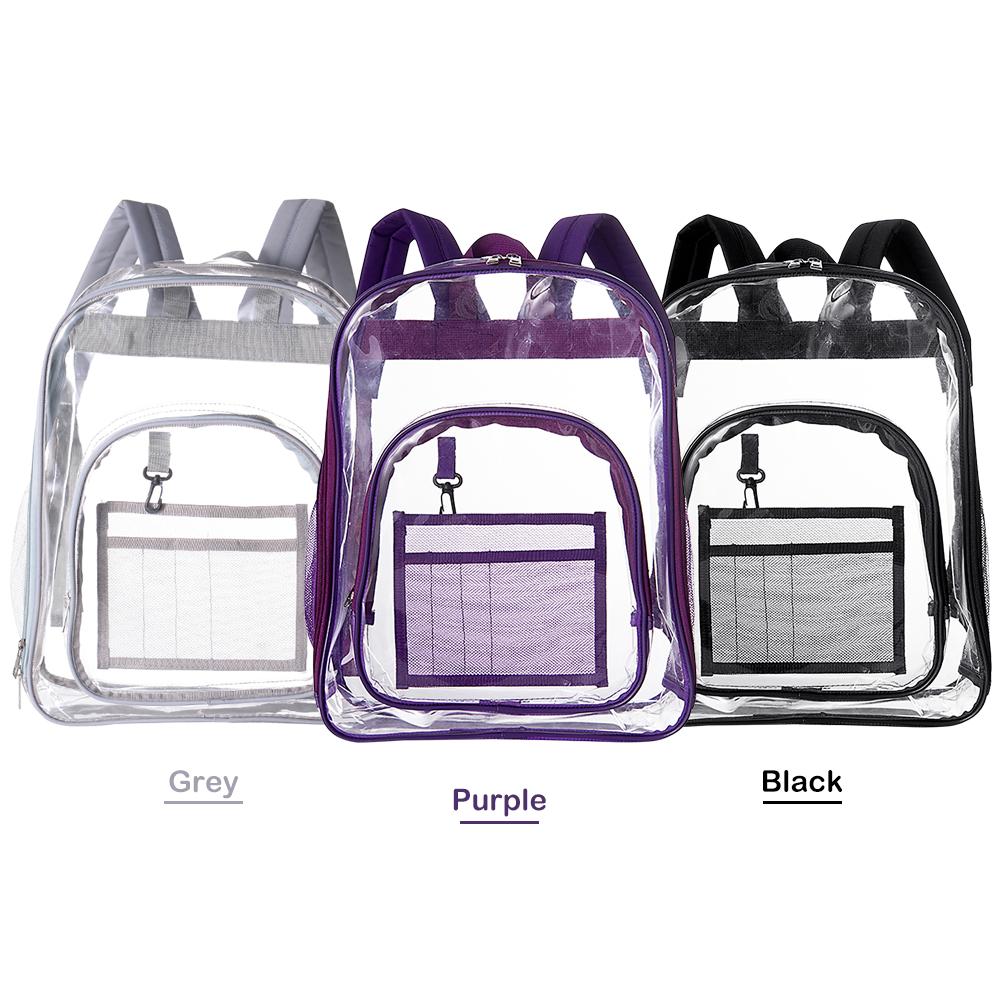 Tasche für Sport Klar Rucksack Durchsichtig Rucksack transparent Klar Rucksack für Arbeit Schule Schwimmen Sport Frauen