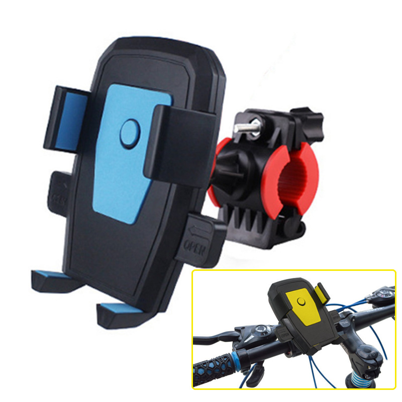 Motorcycle Bicycle Phone Holder Stand Auto Lock Moto Mobile Phone Holder Motor Bike Handlebar Clip Stand GPS Mount Bracket