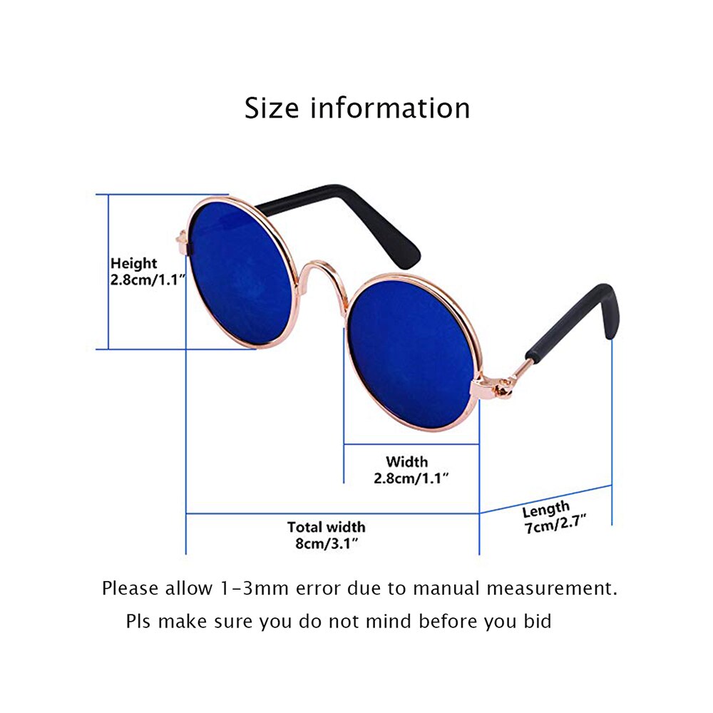 Gafas de Gato suave para mascotas, gafas de sol de color aleatorio para perro, perrito, gato, ojos, fotos, productos para mascotas