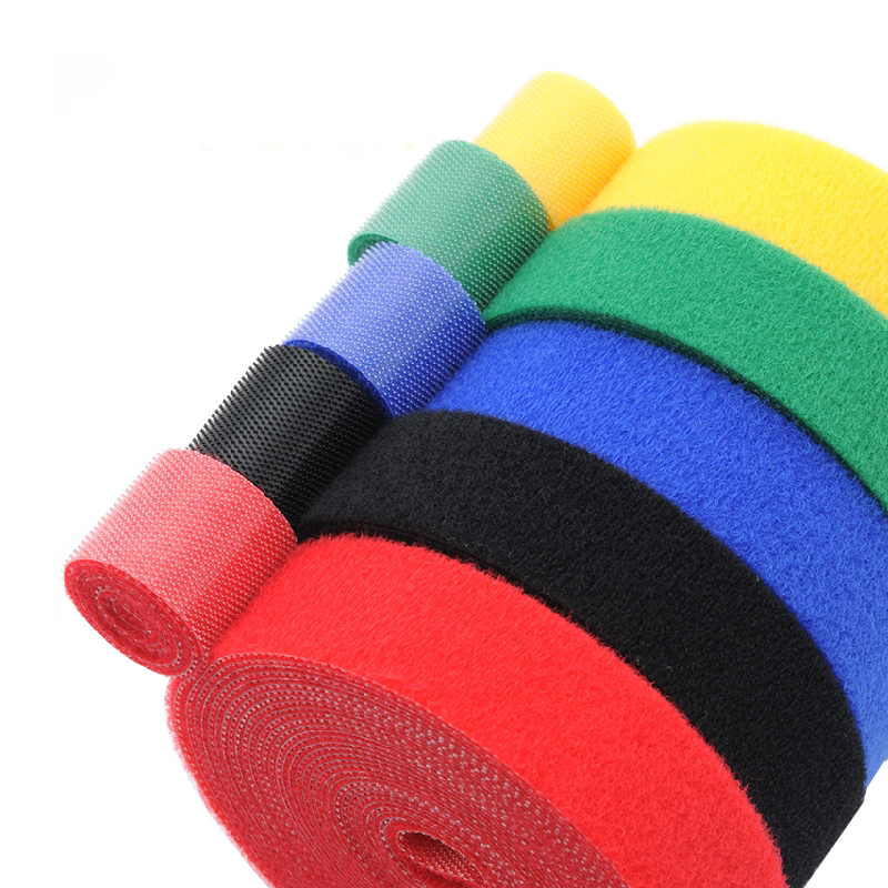 3 M Reusable Nylon Adhesive Fastener Tape Back to Back Power Wire Hooks Loops Fasteners Cable Ties Curtain Straps Magic Tape