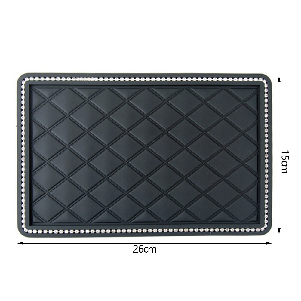 Tappetino antiscivolo per telefono nel cruscotto dell'auto Rhinesto Tappetino antiscivolo gadget antiscivolo Tappetino appiccicoso Pannello Tappetino automatico Fissare oggetti per auto: Oro