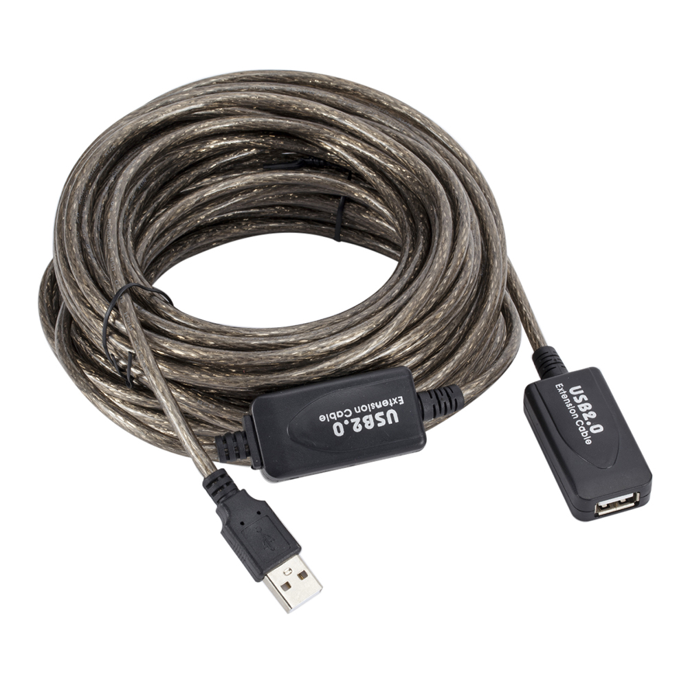 Câble d'extension USB 2.0 mâle vers femelle, 5/10/15/20m, amplificateur de signal, répéteur actif