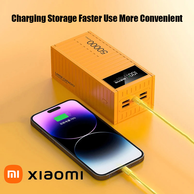 Xiaomi 50000mAh Large Capacity Portable Charging Power Bank With 6 Interfaces Supporting 120W Fast Charging Suitable For iPhone