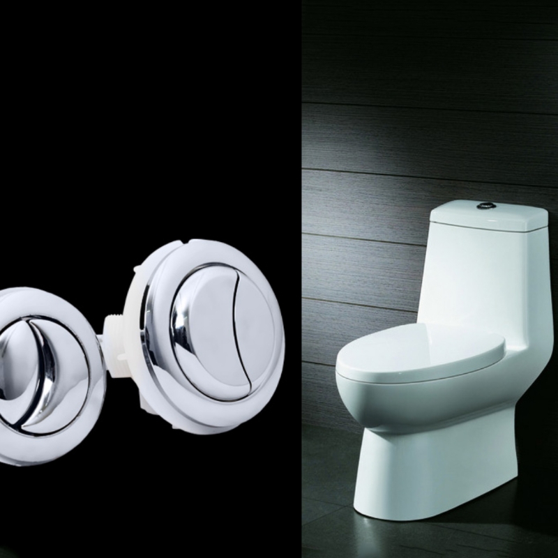 Botón de tanque de inodoro de doble descarga, accesorios de baño, válvula de ahorro de agua, 1 ud.