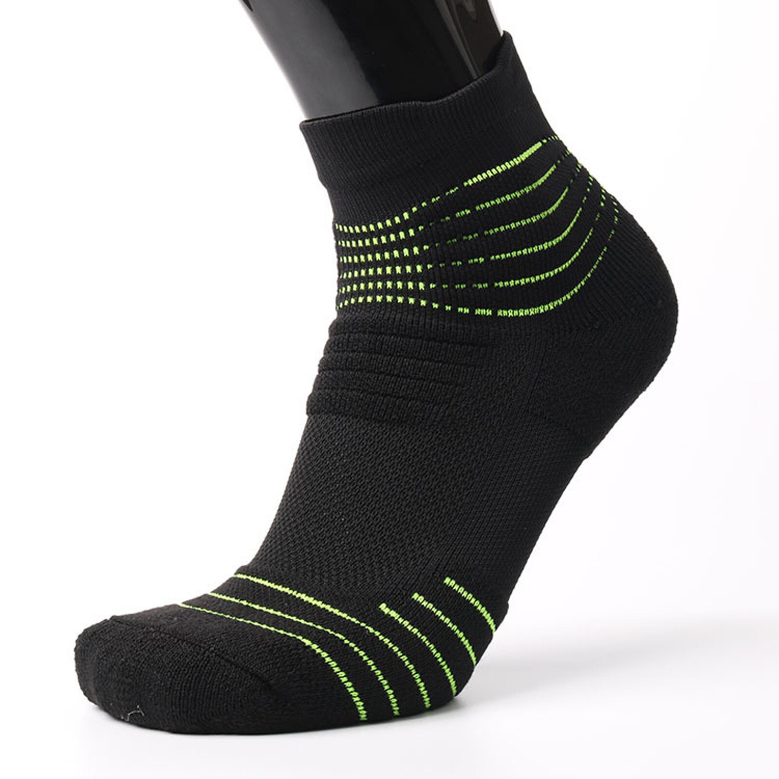 Socks Men And Women In The Tube Sports Cotton Breathable Blue Ball Running Marathon Walking Terry Socks: GN