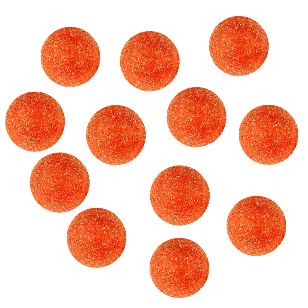 Magideal 12 stykker 36mm orange fodbold bordfodbold fodboldbolde fodbold