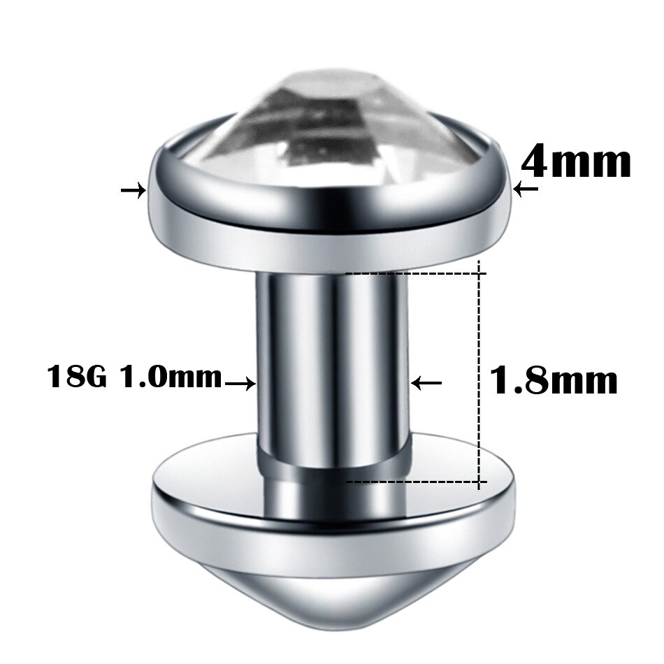 20 stuks/partij  g23 titanium micro dermal anchor topset met basis dermal piercing hide in skin dermal ringen piercings lichaamssieraden: Stijl 11