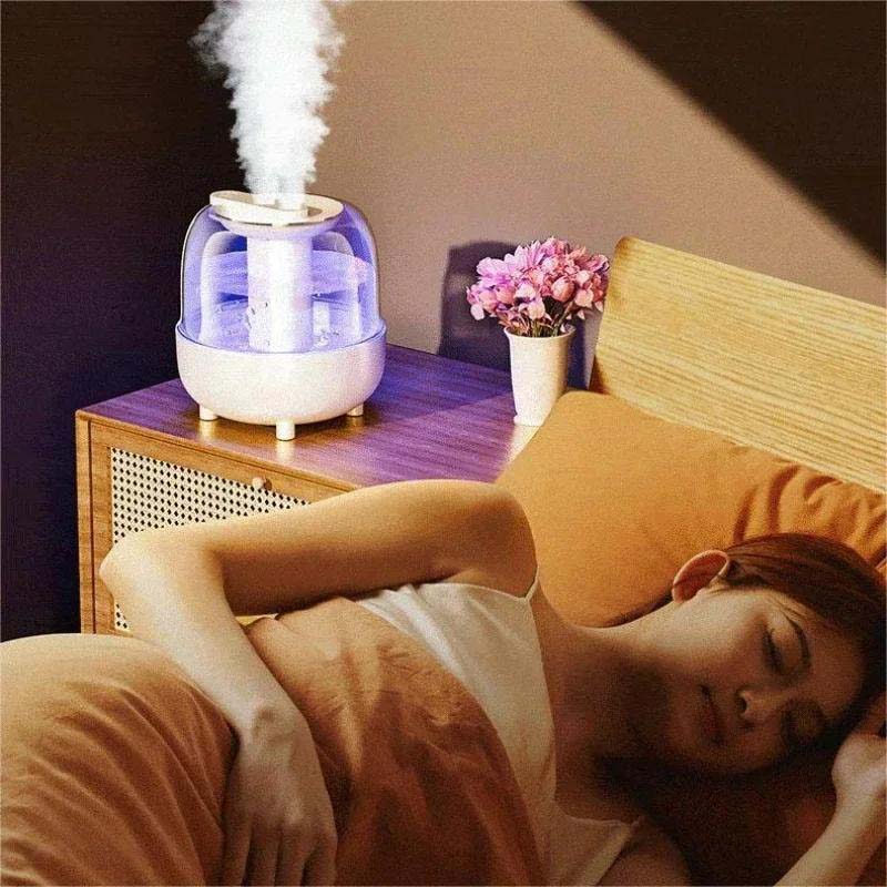 Humidificador aromático de gran capacidad de 4L, humidificador de aire ultrasónico para el hogar, purificador de aire, humidificador con luz Led, doble pulverización
