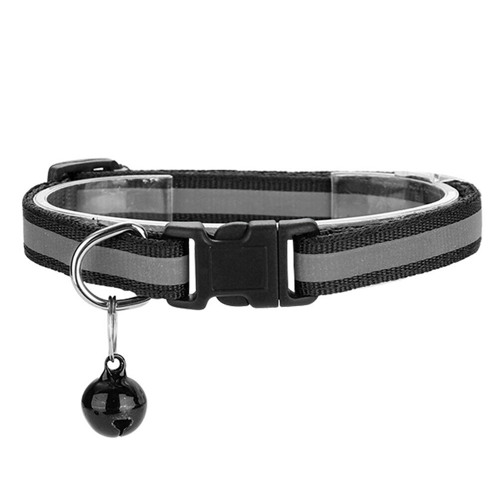Collier réfléchissant en Nylon clignotant pour chat et chien
