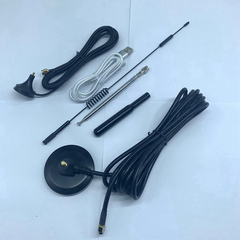 35Db 433MHz Antenna + 3G Antenna + Whip Antenna for Hackrf PORTAPACK H2 Antenna with Data Cable Kit Radio Transceiver