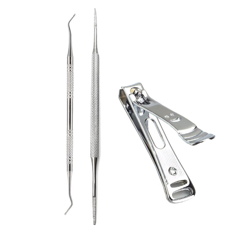 Nagelset manicure pedicureset nagelriemverwijderaar schaar nagel dode huid verwijderen gereedschap nagelriemduwer tondeuse ingegroeide nagelreiniger: Smtsett 003