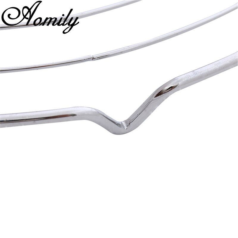 Amoliy 32.4cm Nonstick Cake Cooling Rack Round Baking Cooling Grid Cookies Biscuits Bread Tray Stainless Steel Wire Tray Baking