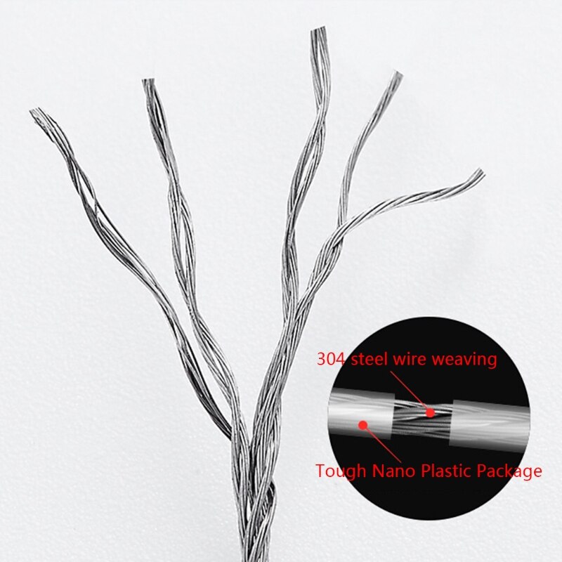 Retractable Double-headed Clothes Line Outdoor Indoor Drying Rack Clothesline for Bathroom Balcony Student Dormitory