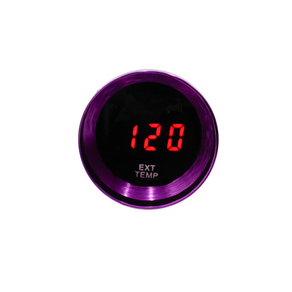 YOMI 37MM Digital Smoked Lens Exhaust Gas Temperature EGT/EXT temp Gauge car meter purple