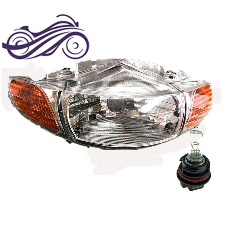 Modell motorcykel scooter för honda dio  af38 zx af35 strålkastare montering framljus montering ljus blub  ph11 12 v 40/40w: Elfenben