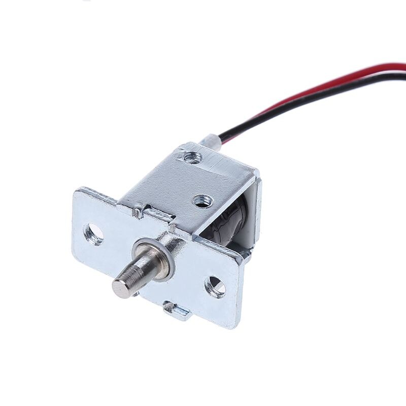 DC 12V 0.5A Mini Electric Magnetic Cabinet Bolt Push-Pull Lock Release Assembly Solenoid Access Control