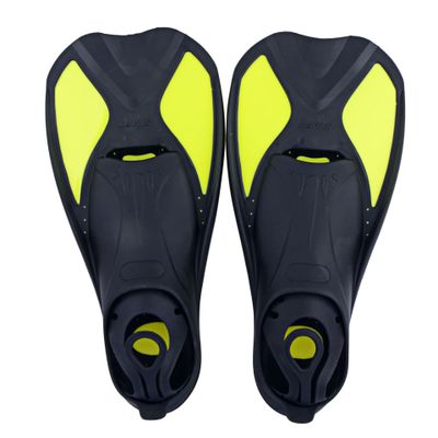 Anti-Slip Swim Shoe Swimming Neoprene Flippers Water Sport Swimming Fins Snorkel Flexible Diving Fins For Adults Water Sports: Yellow-XL