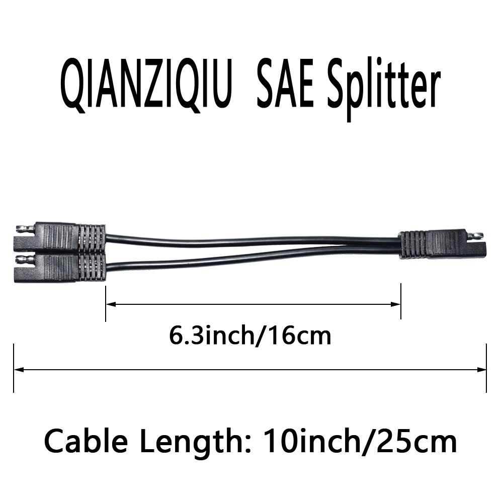 Awg Inch Sae Y Splitter To Sae Connector Q Grandado