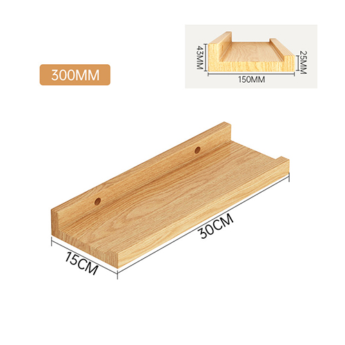 Estante flotante de madera maciza, estantería montada en la pared en forma de U, estante de almacenamiento, soporte de exhibición para sala de estar, baño, cocina, decoración del hogar: YELLOW