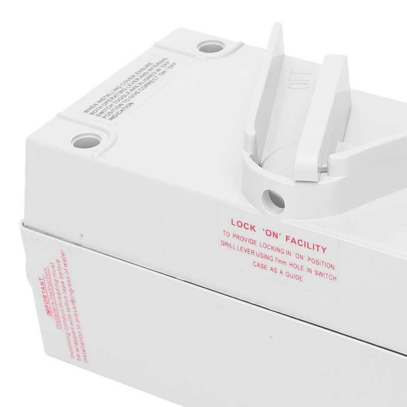 Multi-function emergency lights Single-Phase 2P Waterproof Isolating Switch Manual Type Flame-Retardant Switch AC440V