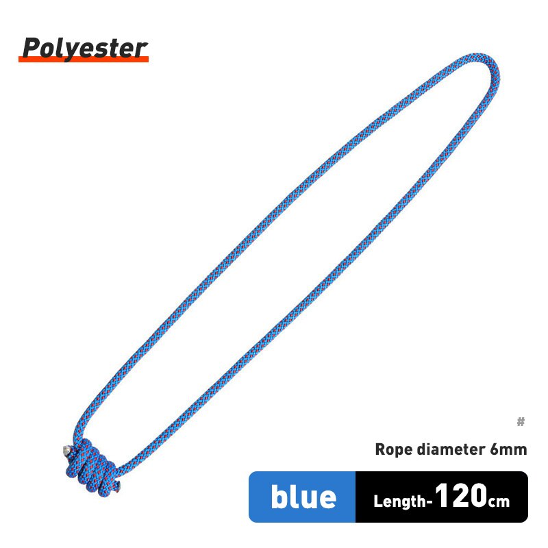 Xinda ao ar livre 6mm prusik corda 120cm comprimento acessório corda durável resistente ao calor poliéster náilon kevlar corda de escalada: Verde claro