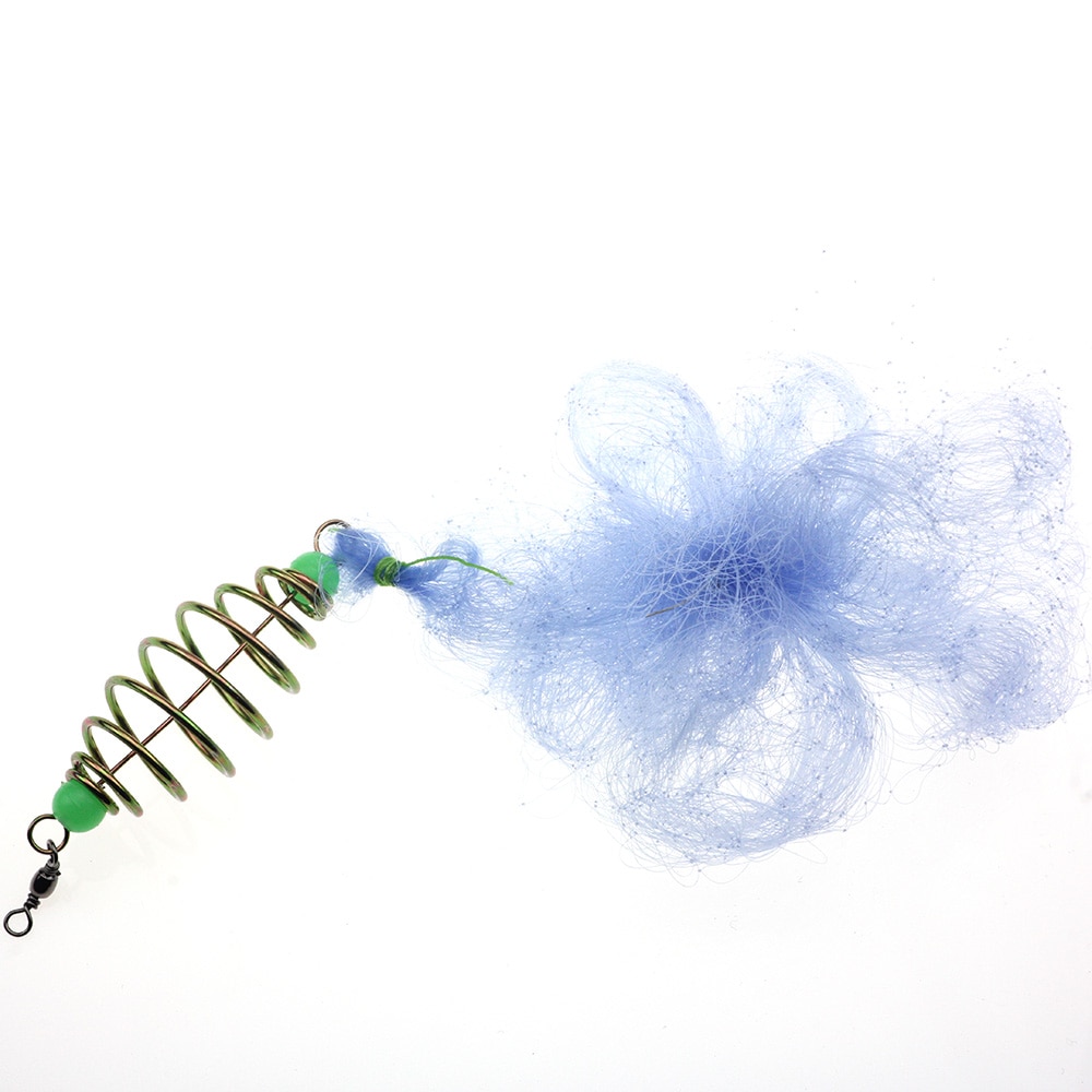 1pcs Copper Spring Shoal Fishing Net with Night Luminous Beads Ball Bearing Solid Ring Fishing Connector Freshwater Fishing Tool