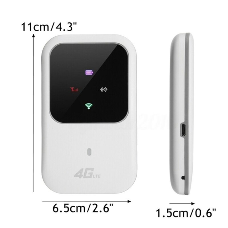 4G LTE Portable Car WIFI Wireless Internet Router Color Light Version 100Mbps Mobile Broadband Hotspot Modem