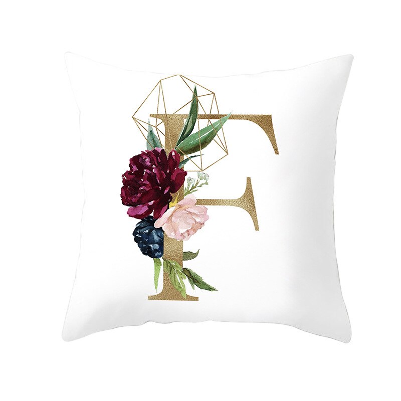 Kids Kussensloop Brief Kussenhoes 45*45 Sierkussen Covers Decor Kussens Bank Polyester Bloemen Home Decor Kussenslopen: 6