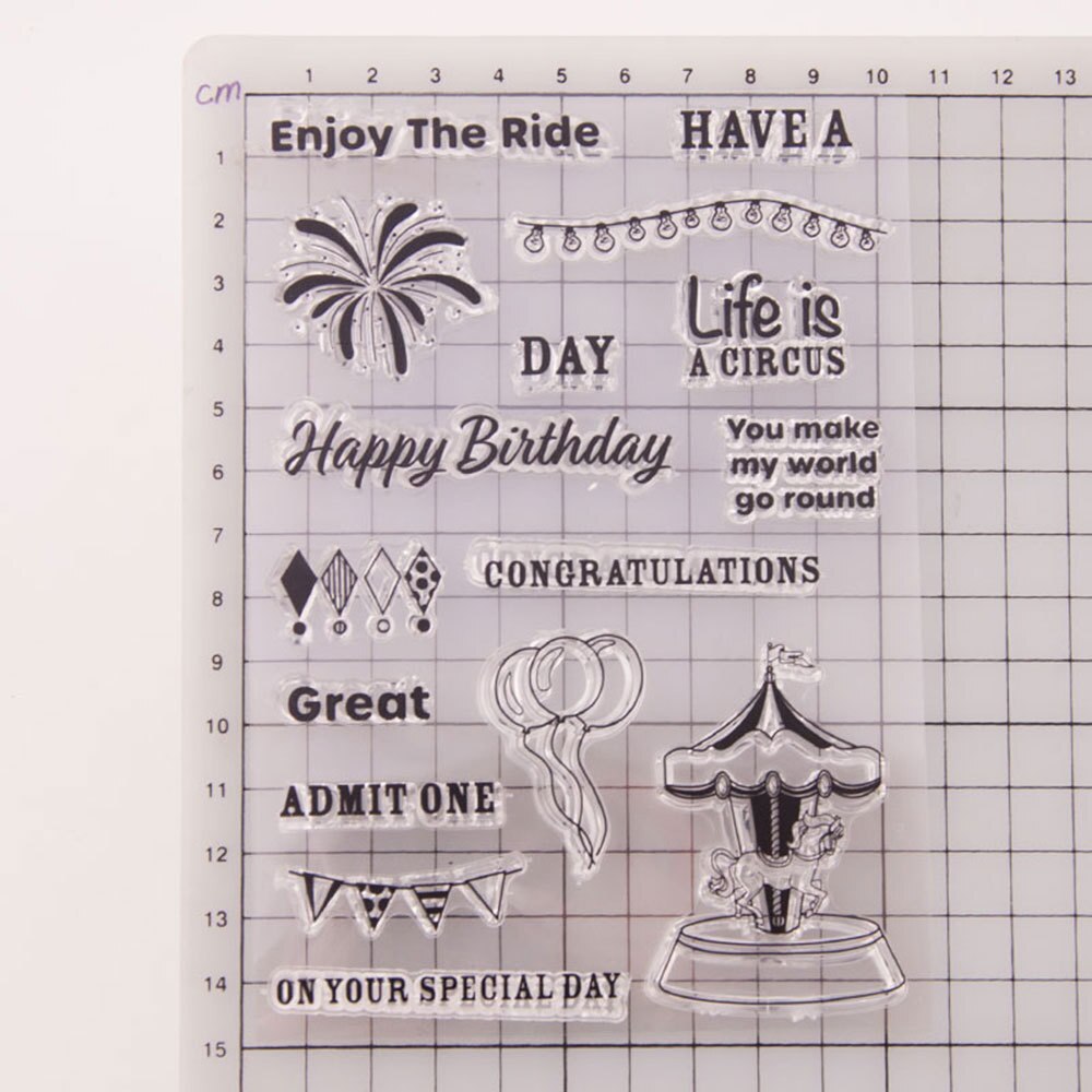 Flower animal Clear Stamps for Scrapbooking Tampons Transparents Seal Background Stamp Card Making Diy: Yellow