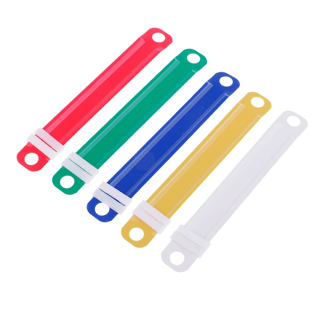 50 Pieces Plastic Binder Clips File Document List Binding List Components Two-hole Loose-leaf Binder Fasteners Stationery