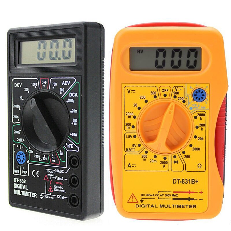 Digital Multimeter Meter Testers Automotive Electrical Transistor Peak Tester Meter Capacitance Meter Measuring Resistance
