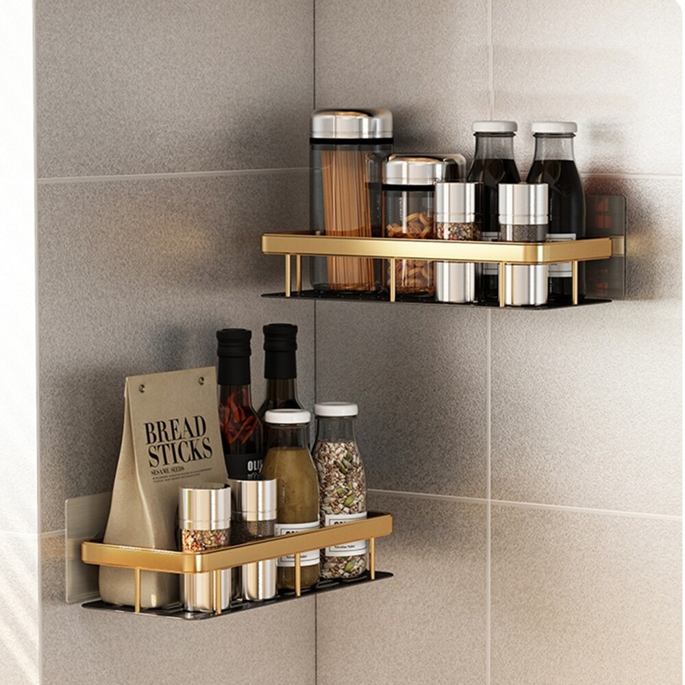 Bathroom Shelves No-drill Corner Shelf Shower Storage Rack Toilet Drain Rack Shampoo Holder Bathroom Accessories