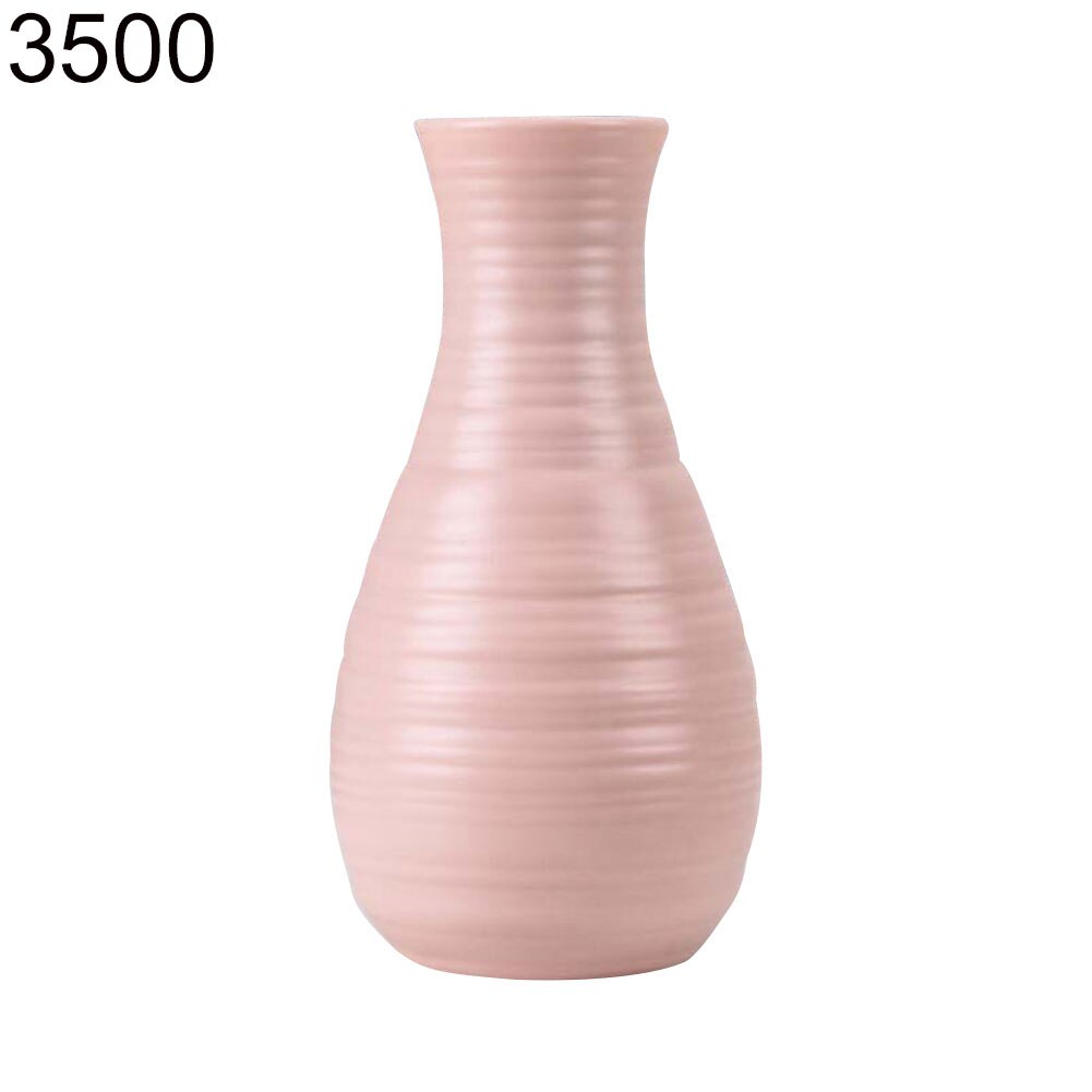 Kunststoff Vase zerschmettern-nachweisen Blumentopf Vase Moderne Studie Flur Hochzeit Dekor Blumentopf Einfache Einzigartige Vase für dekorieren: Rosa 3500